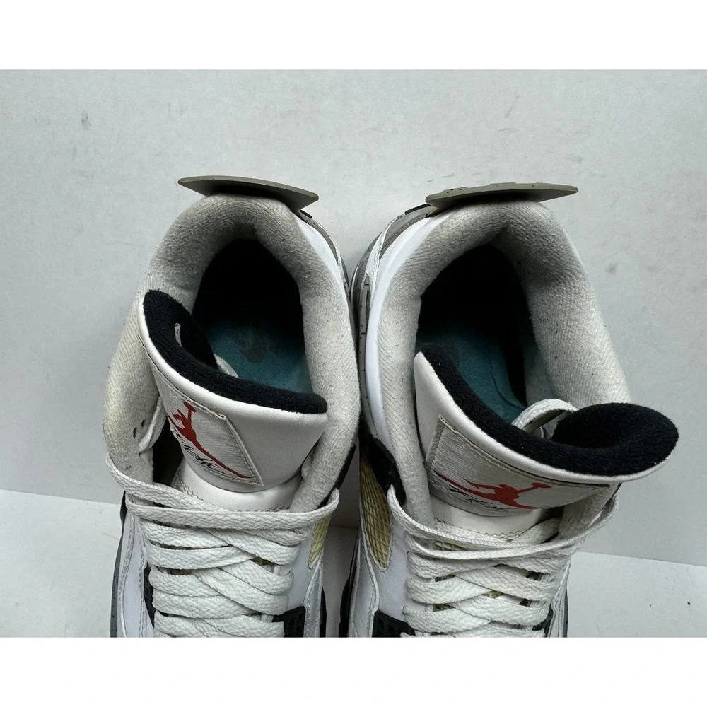 Nike Jordan 4 White Cement Men's Size 9.5 2012 308497-103‎ Shoes Sneakers